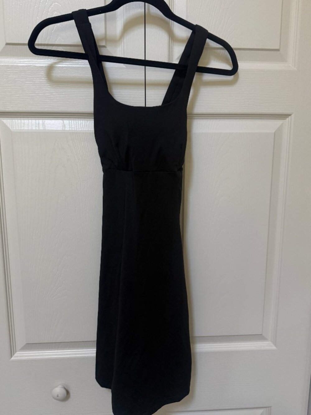 SHEIN Black Padded Crossback Athletic Mini Dress S